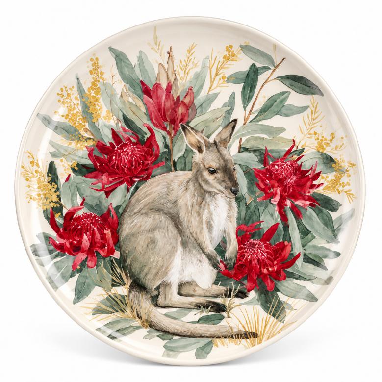 Nature-Inspired Botanical Floral Wall Plate