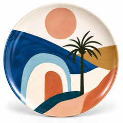 Minimalist Coastal Palm Sunset Wall Plate