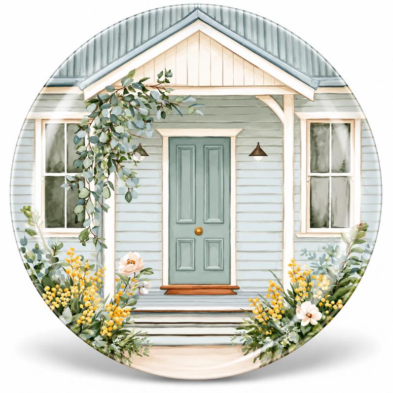 Sage Cottage Farmhouse Entrance Wall Plate