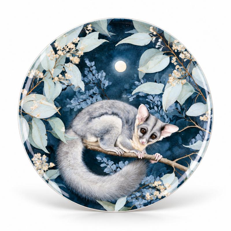 Moonlit Possum Eucalyptus Decorative Wall Plate