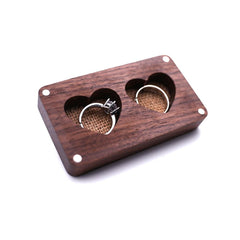 Wooden Double Ring box