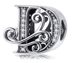 Silver Letter Charms
