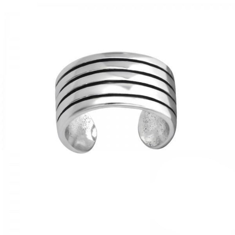 Silver Patterned Ear Cuff