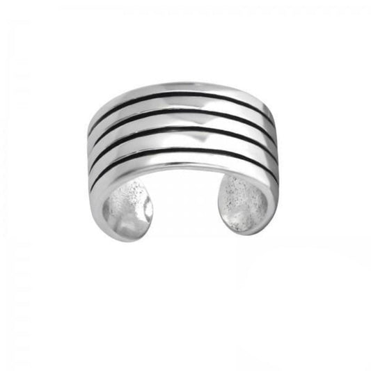 Silver Patterned Ear Cuff