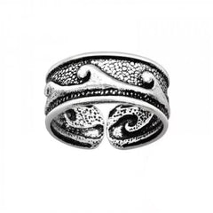 Silver Wave Ear Cuff