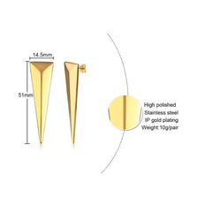 Stainless Steel Gold Earrings for Women