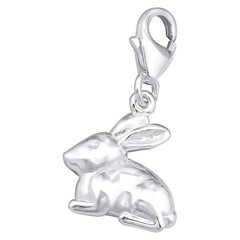 Sterling Silver Rabbit Clip on Charm