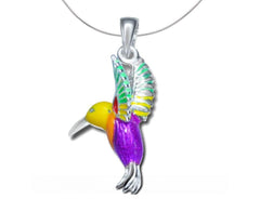 Multicolour Hummingbird Pendant