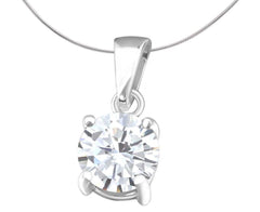 Silver Birthstones Pendant Necklace