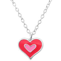 Children's Sterling Silver Heart Necklace
