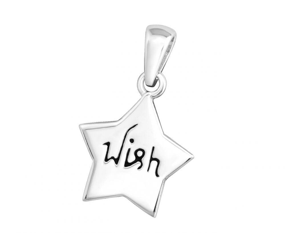 Silver Wish-Upon-A-Star Pendant