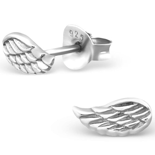 Sterling Silver Wing Ear Studs