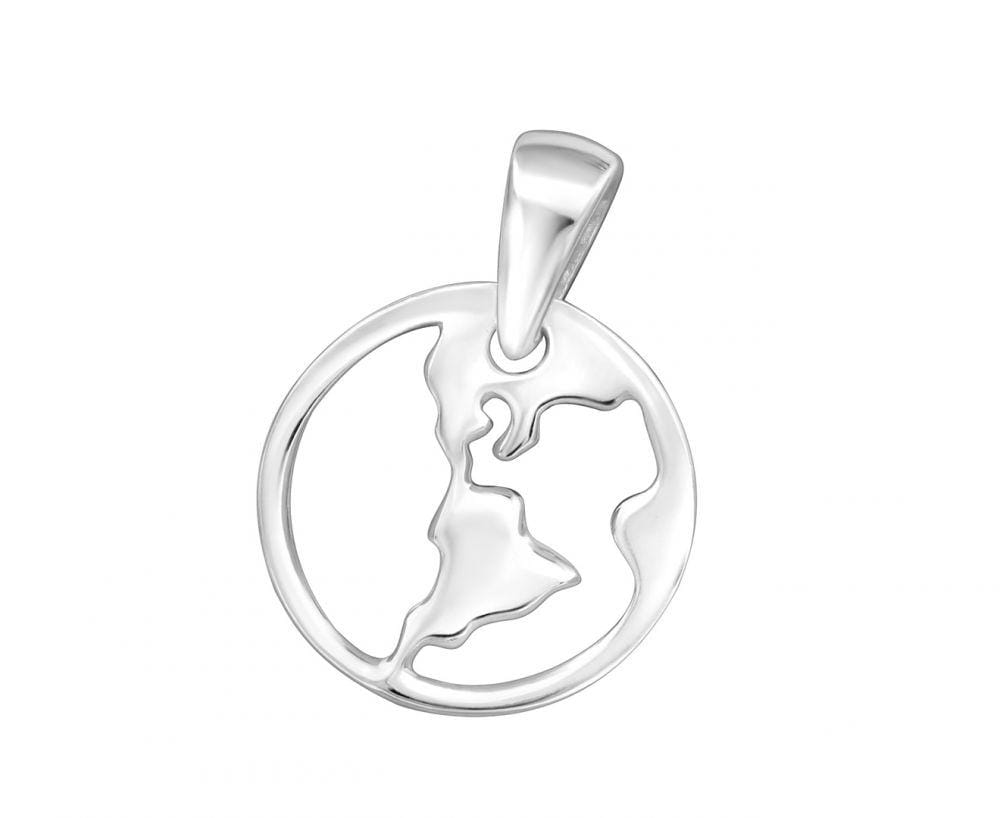 Silver World Pendant