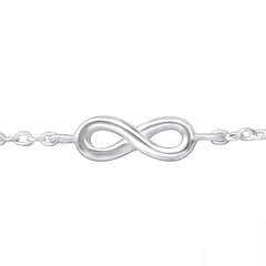 Sterling Silver Infinity Anklet