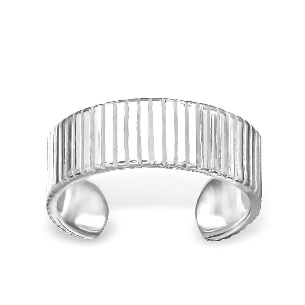 Silver Textured Ear Cuff Wrap