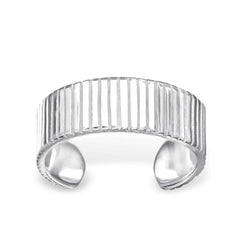 Silver Textured Ear Cuff Wrap