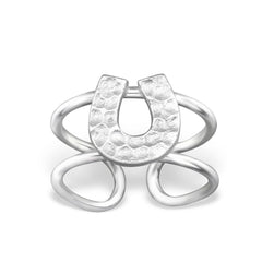 Silver Horseshoe Ear Cuff
