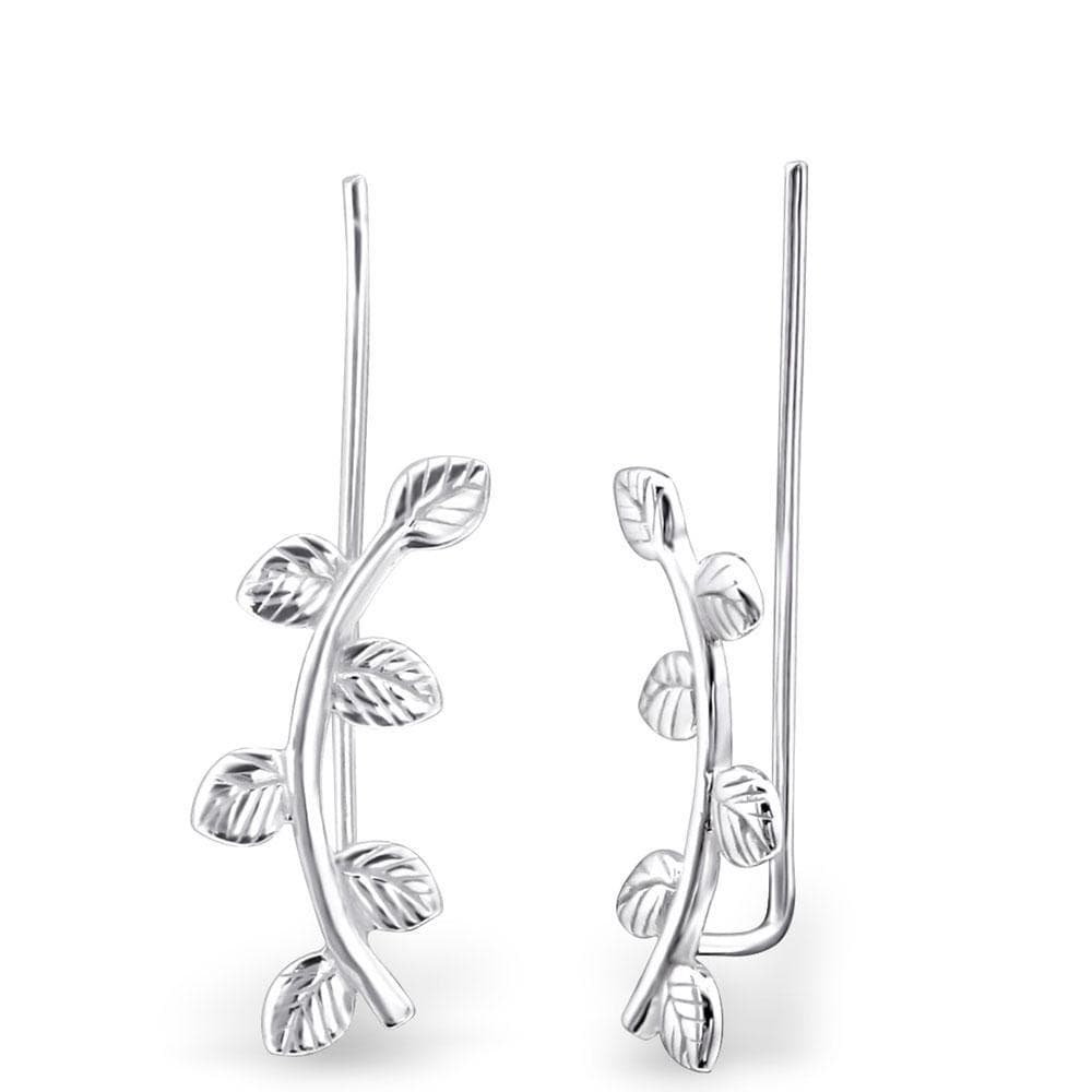 Sterling Silver Leaf Ear Cuff