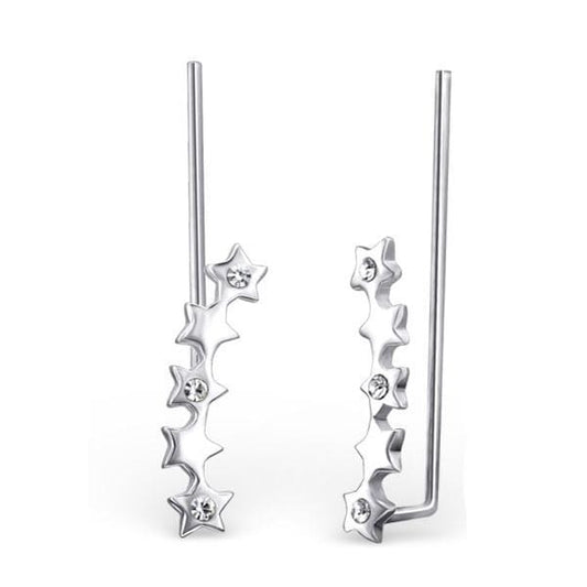 Silver Stars Ear Cuff