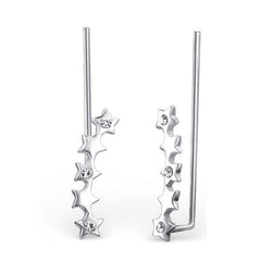 Silver Stars Ear Cuff