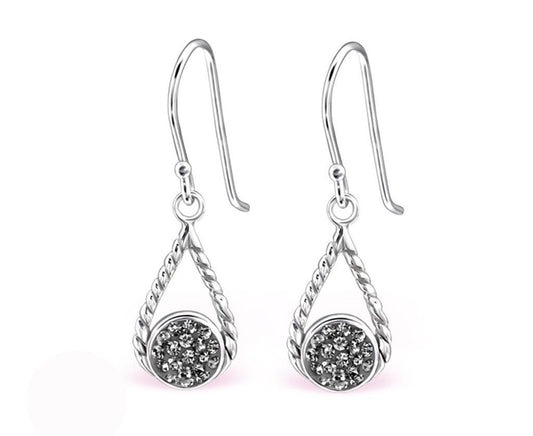 Sterling Silver Pear Earrings