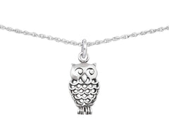 Sterling Silver Owl Choker