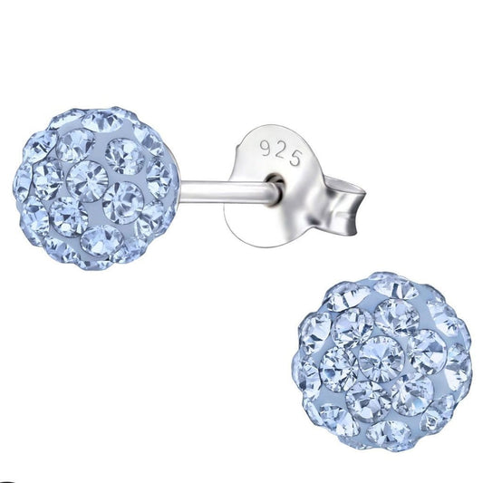 Sterling Silver Ball Stud Earrings