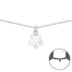 Silver Snowflake Choker