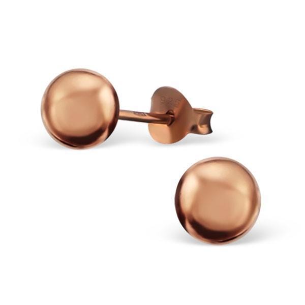 Rose-Gold Ball Studs