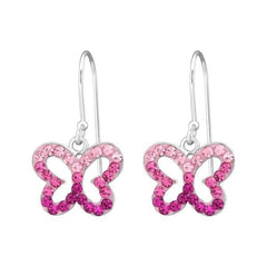 Silver Butterfly Earring