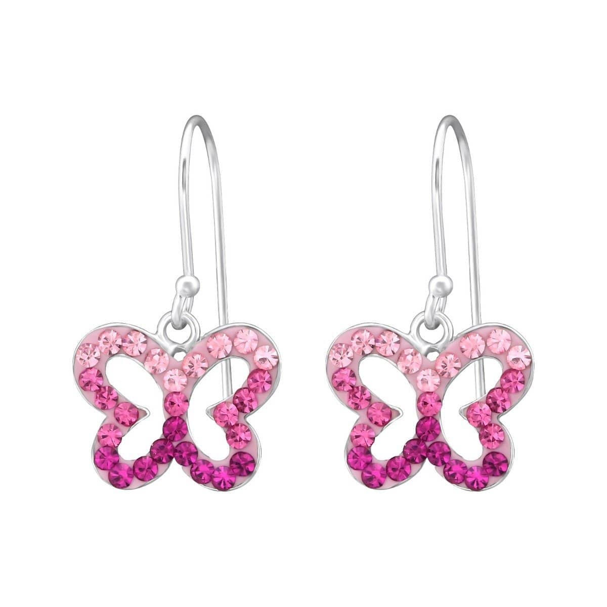 Silver Butterfly Earring