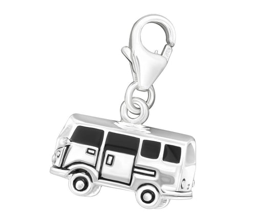 Sterling Silver Van Clip on Charm