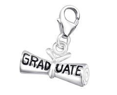 Sterling Silver Graduate Clip on Charm