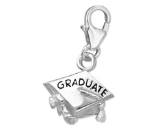 Sterling Silver Graduate Clip on Charm