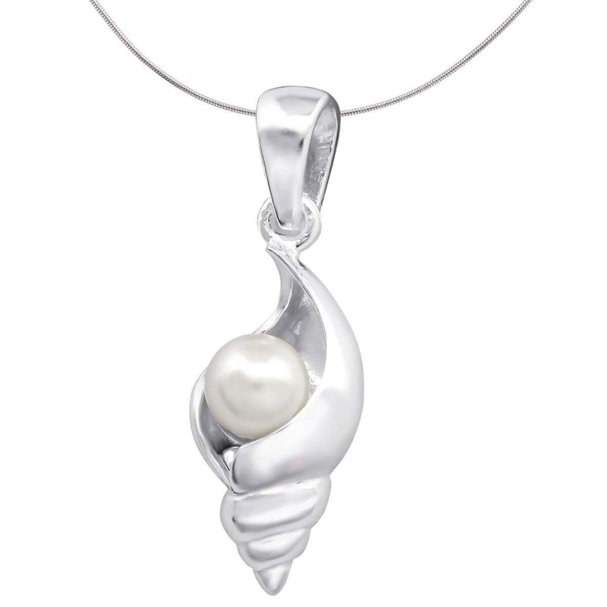 Silver Shell Based Pearl Pendant