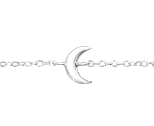Sterling Silver Moon Bracelet