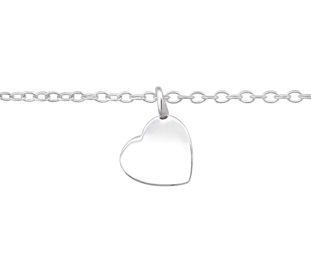 Sterling Silver Heart Bracelet