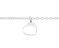 Sterling Silver Heart Bracelet