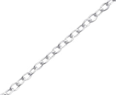 Sterling Silver 18cm Cable Chain Bracelet