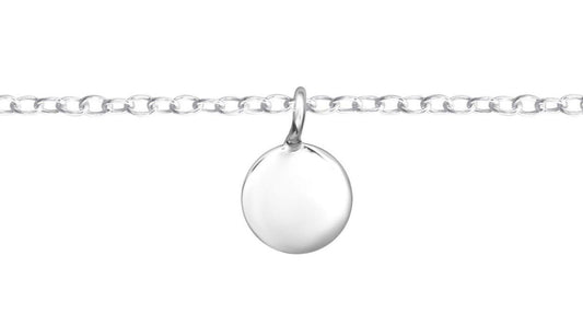 Sterling Silver Circle Anklet