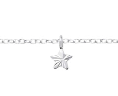 Sterling Silver Star Anklet