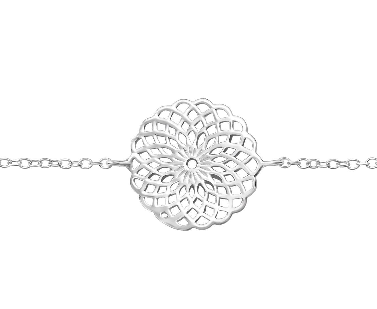 Sterling Silver Mosaic Bracelet