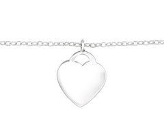 Sterling Silver Heart Bracelet