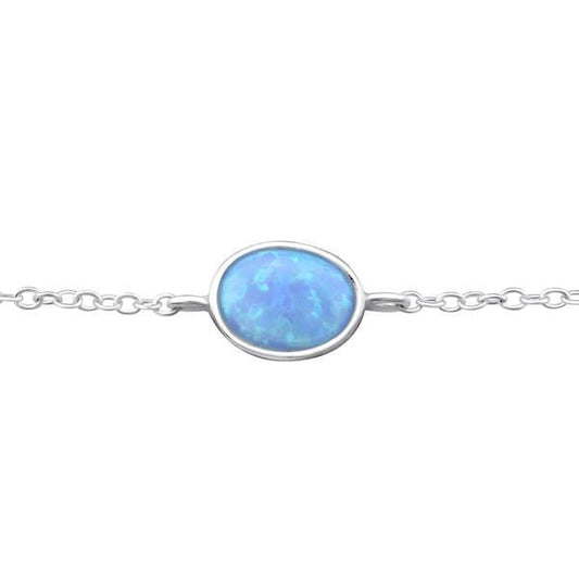 Silver Opal Bracelet