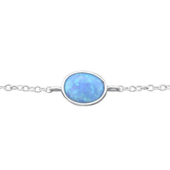 Silver Opal Bracelet