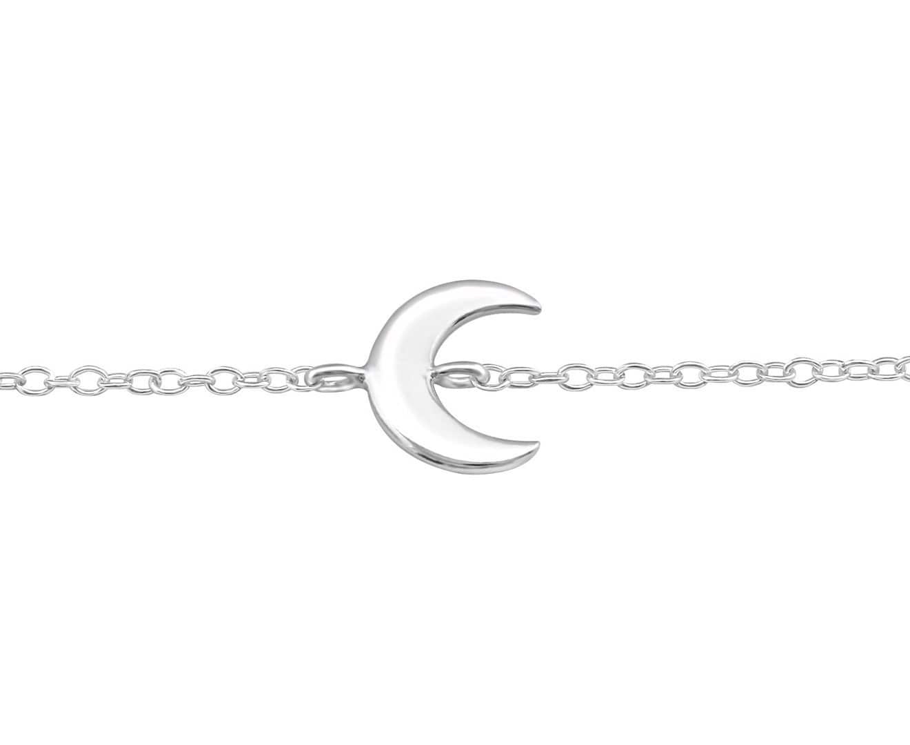 Sterling Silver Moon Bracelet
