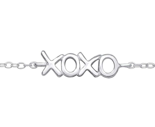 Sterling Silver Xoxo Bracelet