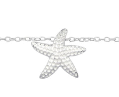 Sterling Silver Starfish Anklet