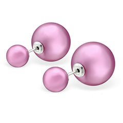 Sterling silver Pearl Stud Earrings