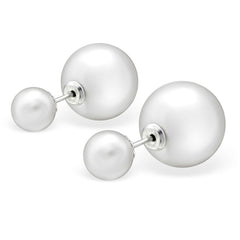 Sterling silver Pearl Stud Earrings